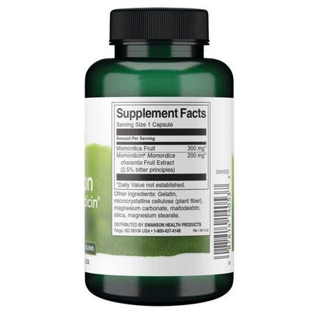 Swanson Hořká Okurka (Momordica Bitter Melon) 200 mg 120 kapslí