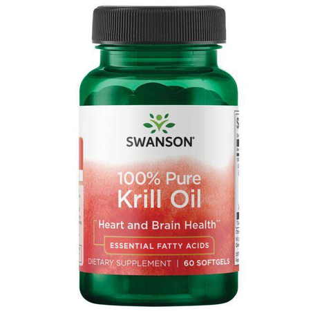 Swanson Krillový Olej (Krill Oil) 500 mg 60 kapslí