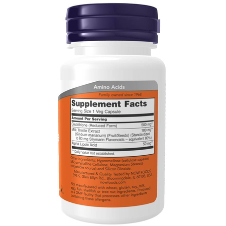 Now Foods Glutathione 500 mg 120 veg kapslí