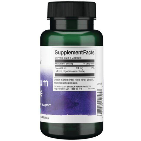 Swanson Citrát Draselný 99 mg 120 kapslí