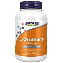 Now Foods L-Ornithine 500 mg 120 veg kapslí