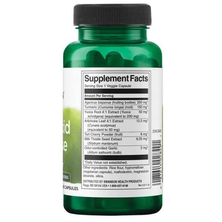 Swanson Uric Acid Cleanse 60 kapslí
