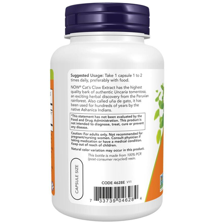 Now Foods Cat's Claw Extract 120 kapslí
