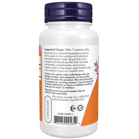 Now Foods Mateří Kašička (Royal Jelly) 1500 mg 60 kapslí
