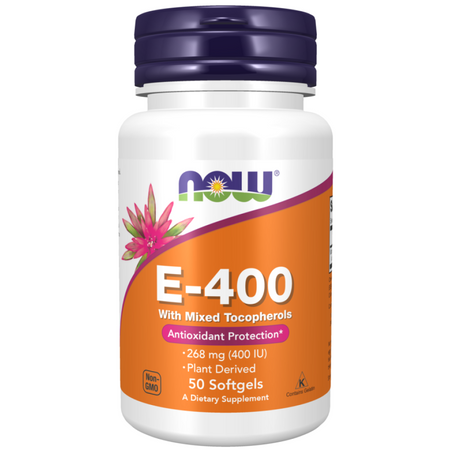 Now Foods Vitamin E-400 (D-alfa-tokoferol) 50 kapslí