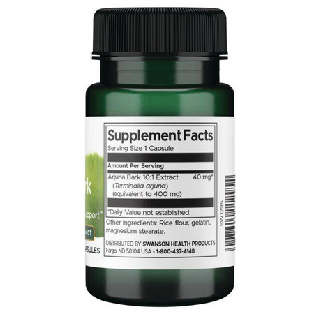 Swanson Arjuna Bark 40 mg 60 kapslí