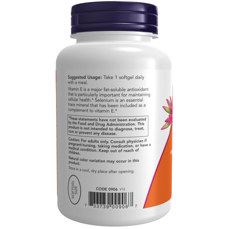 Now Foods Vitamin E-400 s Směsem tokoferolů 100 kapslí