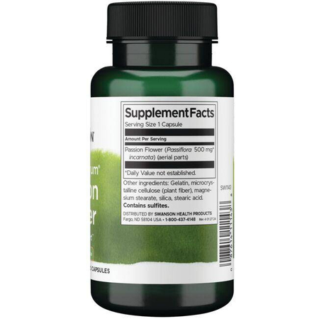 Swanson Mučenka (Passion Flower) 500 mg 60 kapslí