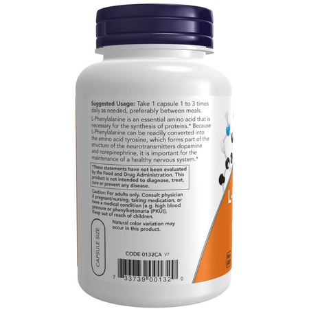 Now Foods L-Phenylalanine 500 mg 120 veg kapslí