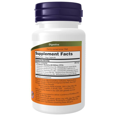 Now Foods Probiotic-10 50 Billion 50 kapslí