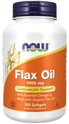 Now Foods Flax Oil 1000 mg 100 kapslí
