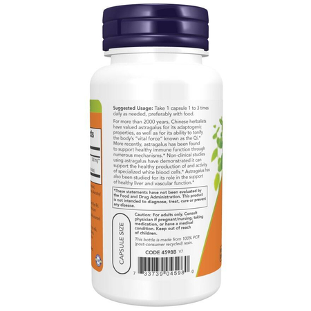 Now Foods Astragalus 500 mg Extract 90 kapslí