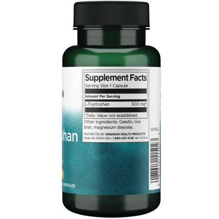 Swanson L-Tryptofan 500 mg 60 kapslí