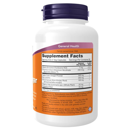 Now Foods Cider Vinegar 180 kapslí