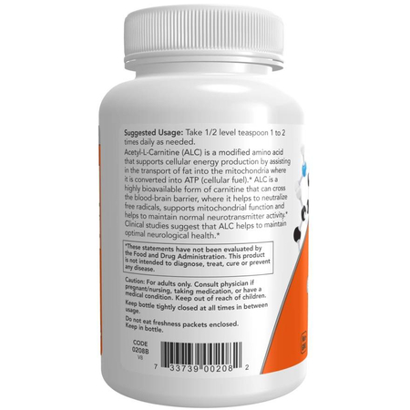 Now Foods Acetyl-L-Carnitine Pure Pudr 85 g