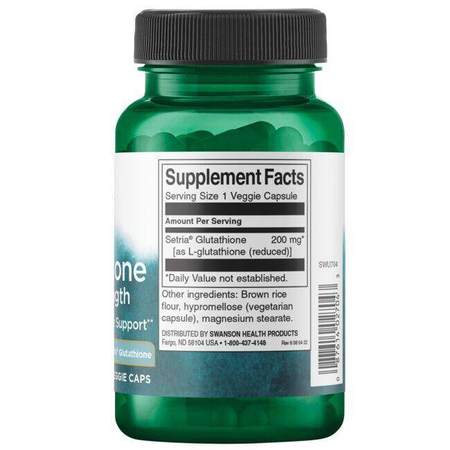 Swanson L-Glutation 200 mg 60 kapslí