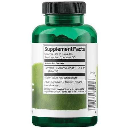 Swanson Full Spectrum Turmeric 720 mg 100 kapslí