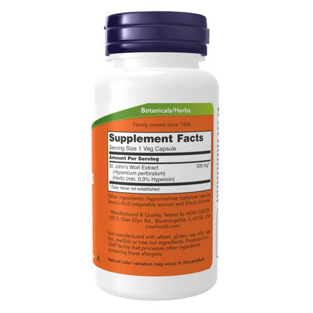 Now Foods Třezalka (St. John's Wort) 300 mg Extract 250 veg kapsli
