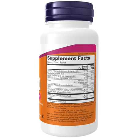 Now Foods Vitamin B-50 Complex 250 tablet