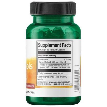 Swanson Tokotrienol DeltaGold s Annatto Forte 100 mg 60 kapslí