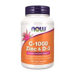 Now Foods C-1000 Zinc D-3 100 veg kapslí