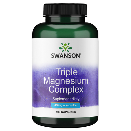 Swanson Triple Magnesium Complex 400 mg 100 kapslí