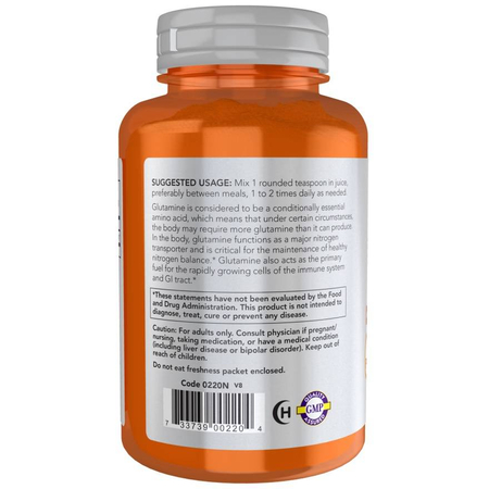 Now Foods L-Glutamin Pudr 454 g