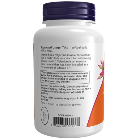 Now Foods Vitamin E-400 100 kapslí