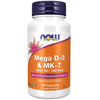 Now Foods Mega D-3 5000 iu MK-7 180 mcg 120 veg kapslí