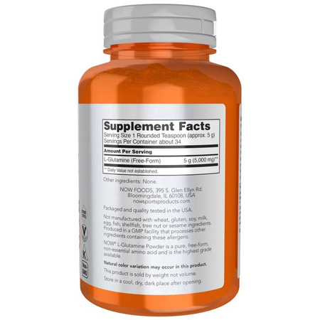 Now Foods L-Glutamin Pudr 454 g