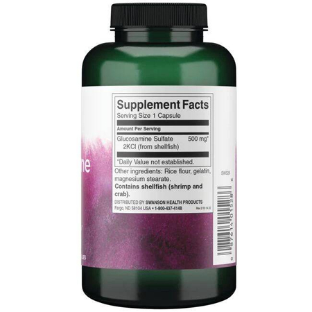 Swanson Glukosamin 500 mg 250 kapslí