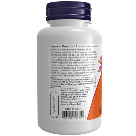 Now Foods Inositol 500 mg 100 veg kapslí