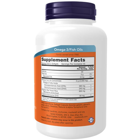 Now Foods Red Omega Fish Oil 90 kapslí