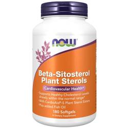 Now Foods Beta-Sitosterol Plant Sterols 180 kapslí