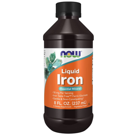 Now Foods Iron Liquid 237 ml kapky