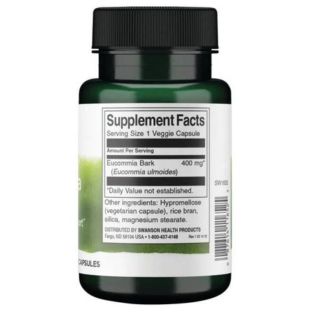 Swanson Gumojilm (Eucommia) 400 mg 60 kapslí
