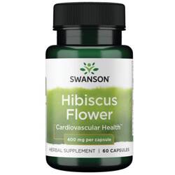 Swanson Hibiscus Flower 400 mg 60 kapslí