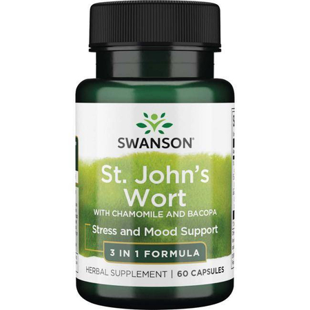 Swanson Třezalka (St. John's Wort) Triple Complex 60 kapsli