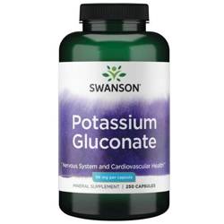 Swanson Glukonát Draselný 99 mg 250 kapslí