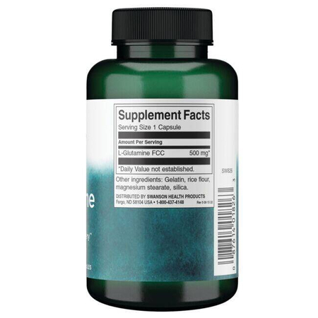 Swanson L-Glutamin 500 mg 100 kapslí
