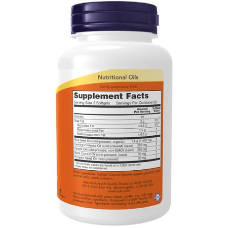 Now Foods Omega 3-6-9 1000 mg 100 kapslí