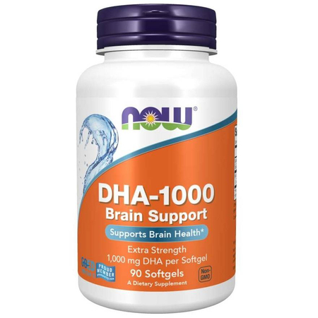 Now Foods DHA-1000 Fish Oil Extra Strength 90 kapslí