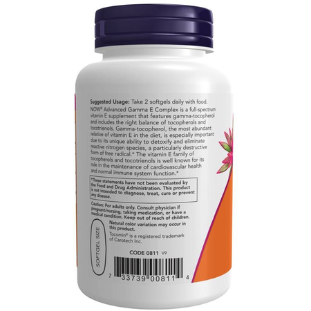 Now Foods Advanced Gamma E Complex 120 kapslí