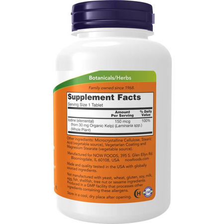 Now Foods Kelp (Jód) 200 tablet
