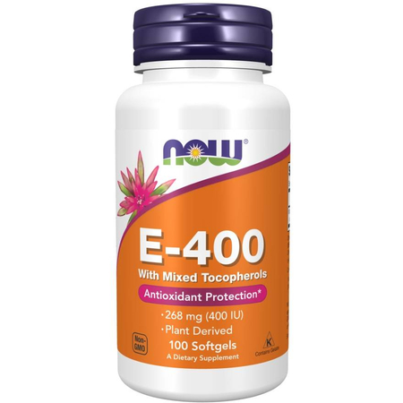 Now Foods Vitamin E-400 100 kapslí