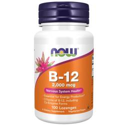 Now Foods Vitamín B12 2000 mcg 100 tablet